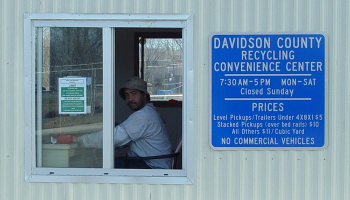 Employee at Metro Nashville Recycling Convenience Center