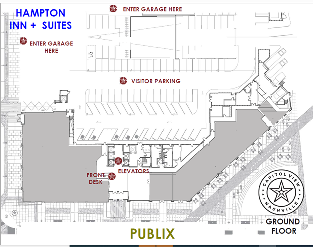 Metro Tourism and Convention Commission parking map