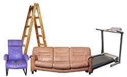 Chair, Couch, Treadmill, Ladder