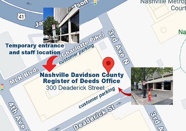 Register of Deeds Parking Map