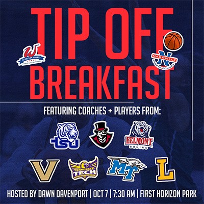 Tip Off Break Event Graphic, details on event page