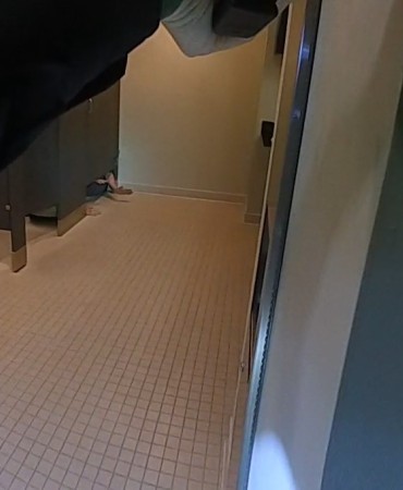 Hands-Under-Stall-Door