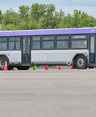 WeGo bus in a parking lot